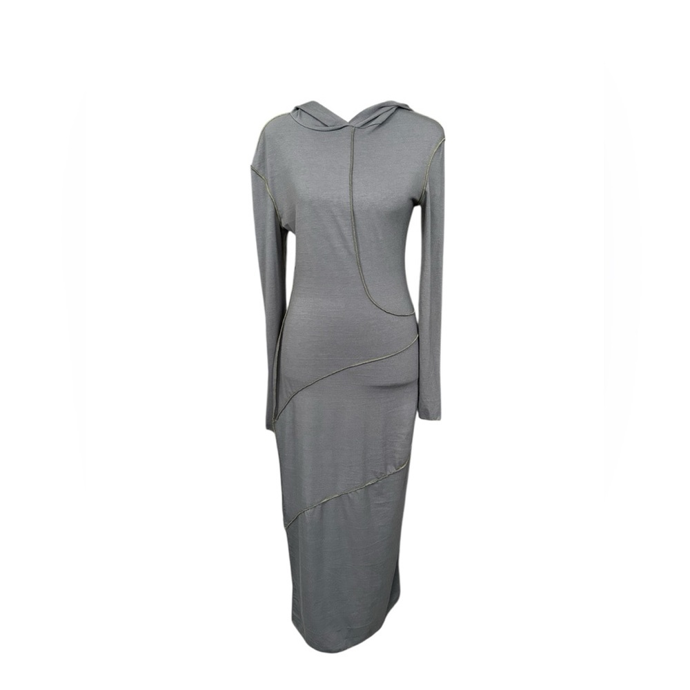 SHEIN Gray Hoodie Maxi Dress NWOT size medium